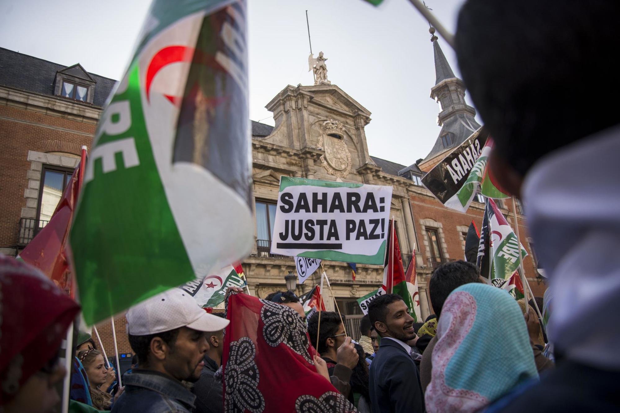 Manifestación por la descolonización e independencia del Sahara recorre Madrid